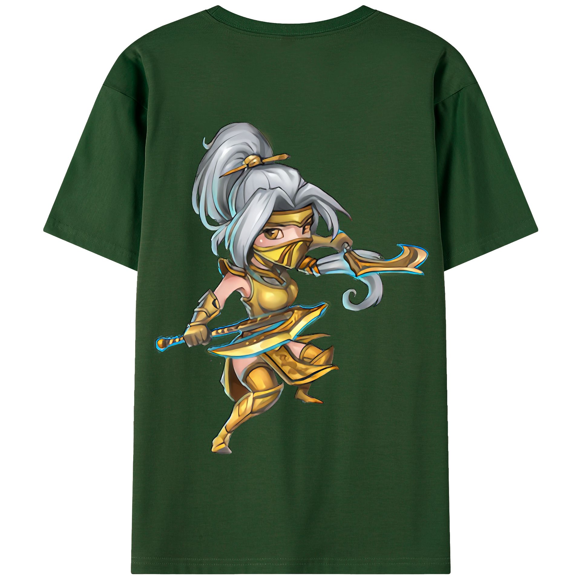 リーグ・オブ・レジェンド League of Legends LOL 綿100％半袖Tシャツ（背面プリント）
